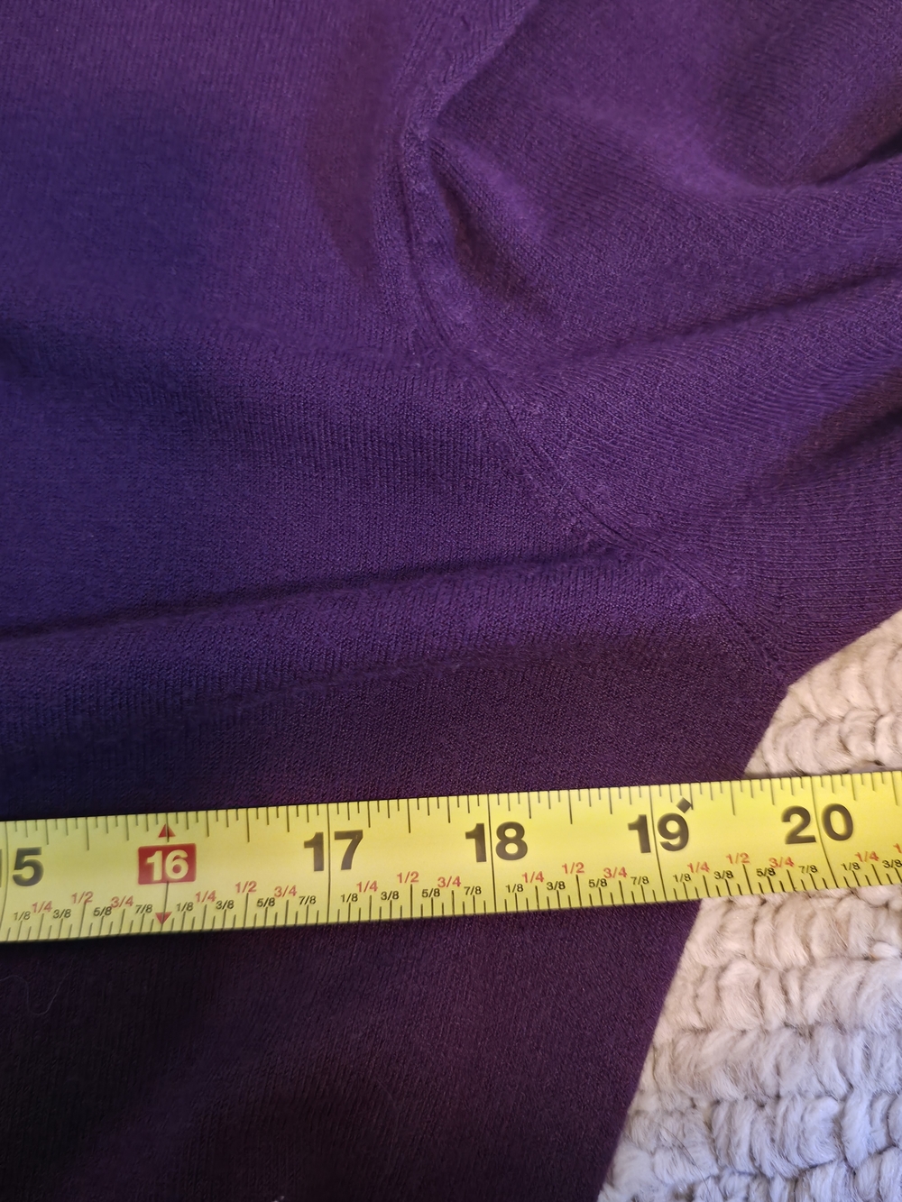 4/$67 Deal! Danier Vintage Deep Plum Ruffled Open-Front Cardigan - Picture 8 of 10